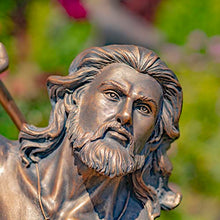 Zaer Ltd. Merman Garden Statue Holding Trident in Antique Bronze/Antique Grey (48" T. Throwing Trident, Antique Bronze)