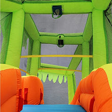 BANZAI Twin Falls Lagoon Inflatable Water Slide Splash Toy Orange