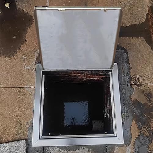 Oracra Crawl Space Floor Access Door, Metal Easy Access Panel Wall Hole Cover, Push Click Magnetic Loft Access Hatch for Plumbing Electrical Wiring(600x600mm/24x24in)