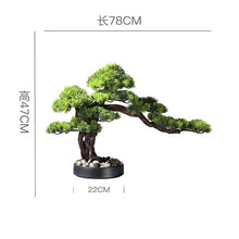 MVUYO Living Room Office Bonsai Decoration Porch Desktop Decoration Hotel Reception Model Room Green Plant