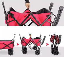 MIIKHI Trolley Cart Portable s Camping Wagon Beach Cart Folding Cart with Wheels Outdoor Shopping Carts Camping Fishing Trolley Camping Cart Garden Wagon (E)