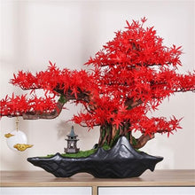 YXIANG56Q Fake Plants Artificial Plants Chinese-Style Pine Tree Ornament for Office Decoration Bonsai Tree