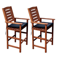 CorLiving Miramar Patio Bistro Set Cinnamon Brown/Black