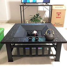 Fire Pit Outdoor fire Pit, Home Garden Decoration fire Pit, Villa Wood-Burning Barbecue fire Pit Table, 31 inches