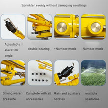 YXINHONGYUE Rain Gun Sprinkler for Agriculture 360° Rotating Impact Irrigation Spray Gun with Nozzle Kit, High Pressure Long Distance Water Sprayer for Large Area Farmland