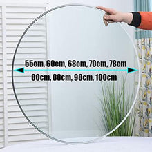 GGAHDSRH 22" Tempered Glass Tabletop Round Clear Table Top Transparent Glass Table 1/2" Thick Glass Top for Coffee Table,Dining Table,Dining Room (Size : 68cm/27in) (100cm/40in)