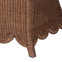 bali & pari Detta Natural Rattan Loveseat with Cushion - Handwoven Wicker Settee