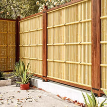 DECORN Wood Garden Fence Privacy Fence Screen Outdoor Wooden Landscape Edging Decorative Border for Yard Patio Pathway Courtyard Maintenance, 59.1""L,A-70.9""H