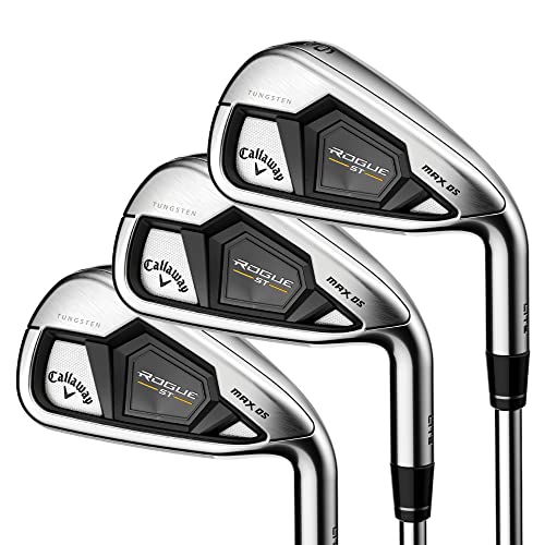 Callaway Golf Rogue ST Max OS Lite Iron Set Left Hand Graphite Regular Flex Silver
