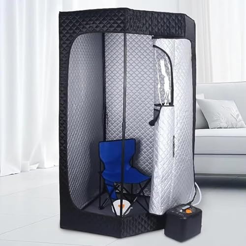 YXKJZHF Full Body Portable Steam Sauna Tent Cabin for Home, 1 Or 2 Person Foldable Sauna, Indoor Sauna Tent for Relaxation