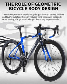 KOOTU Carbon Road Bike Lightweight Bicycle with Shimano 105 R7000 Groupset Black Red