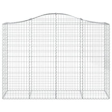 Arched Gabion Baskets 2 pcs Galvanized Iron Outdoor Plant Pots White Black Other