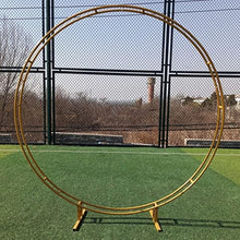Metal Garden Arch Round Ring Wedding Archway, Decorative Frame Pergola Arbors, Indoor Outdoor Decorations, Easy Assembly(2.4m/94.5inch)