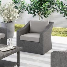 Martha Stewart Bedford Indoor/Outdoor Patio Accent Chair, Gray