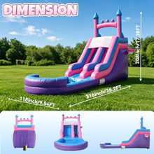 26FT Commercial Grade Inflatable Water Slide with Double Slides – 100% Heavy Duty PVC Water Park with Pool, Includes 950W Blower for Backyard, Family Parties & Event Rentals