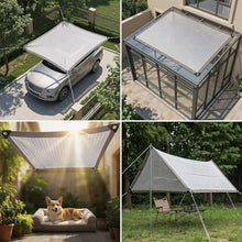 LCPEHGF 31' x 55' Aluminum Sun Shade Sail Rectangle Canopy Fabric Cloth Screen, Water and Air Permeable & UV Resistant, Heavy Duty, Carport Patio Outdoor - (We Customize Size)