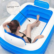 Large Kids Inflatable Pools 1-6 People Use Family Inflatable Pool Thick Wear-Resistant Cold-Resistant PVC Material Garden Backyard Water Play Family Playing Water