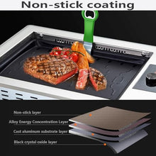 DFTWJMA Dual-Purpose Electric Grill for Home and Commercial Use,Korean-Style Smokeless BBQ Grill,High-Power Energy-Saving Design