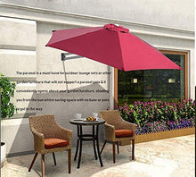 QZQHNYJ Parasol Garden Umbrella Parasol Wall Mount Patio Umbrella With Aluminium Pole Outdoor Garden Yard Balcony Tilting Sunshade Umbrella, 8Ft / 250Cm