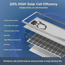 KZZAAO 300W Solar Panels 45'' Mount for 12V/24V System MC4 Connectors for Home, RV, Roof, Boat, Camping and Other Off-Grid