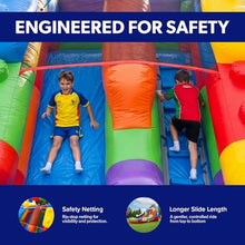HeroKiddo 16ft Block Party Commercial Inflatable Water Slide with Blower