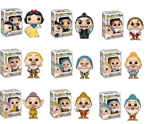 Funko Pop Disney Snow White Collectors Set Vinyl Figures Bundle