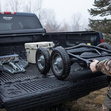 Hawk Crawler Multi-Use Folding Cart, Deer Hunting Fishing Cart w/ 500 Lb Capacity for Hauling Game, Bait, Hunting Gear, & Wood, Flat Dark Earth Gray