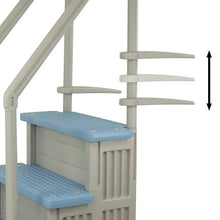 Cloud Grey w/Tranquil Blue Steps Swimming Pool Ladder for Aqua Select