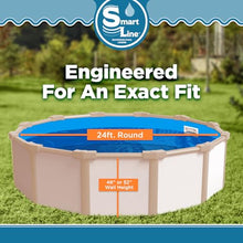 Smartline 24 ft Round Swimming Pool Liner | Solid Blue
