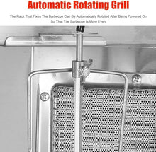 KJLYLPP 360 ° Rotating Rotisserie Oven, Vertical Doner Kebab Grill Machine, Barbecue Grill Gas Professional Vertical Rotisserie Oven, Household Appliances (Silver A)