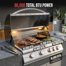 BLAZE BBQ Outdoor Package of 32” LTE Built-in Gas Grill, Dop-In Single Side Burner, 32” Door & Two Drawers Combo, 20” Compact Refrigerator and Accessories (Grill Cover, Fridge Trim and Rotisserie Kit)