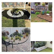 Landscape Edging 33ft,Garden Borders Edgingwith 30pcs Spikes,Lawn Kit Flexible Mini Plastic Fence for Grass Yard Flower