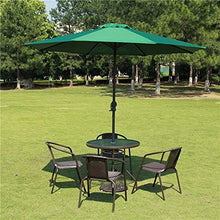 Parasol Patio Umbrellas 2.7m Garden (Single Top/Double Top) Waterproof Umbrella Shade Two Models For Beach/Pool/Patio/Balcony/Patio (Green wooden shade)