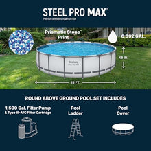 Bestway Steel Pro MAX 18' x 48" Above Ground Swimming Pool Set with Pump