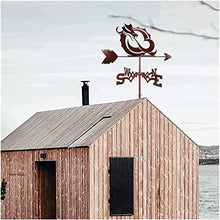 Witch Weather Vane Cozy Cottage With Roof Mount Metal Weathervane Decoration Black Weather Vane Wind Direction Indicator Kit Metal Bracket Weather Vane For Roof Garden Home Garden Sheds Fence Posts P