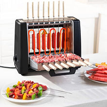 Electric Rotisserie Grill for Kebabs, Skewers and Roasts Smoke Free 360 Degrees Rotating with 16 Skewers, Multi-Function Electric Grill Smokeless Shawarma Rotating Oven Barbecue Grill for Home Use