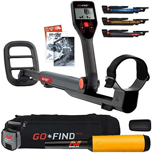Minelab GO FIND 22 Metal Detector with PRO FIND 20, Black Carry Bag, Finds Pouch