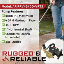Annovi Reververi 4000 psi AR Power Pressure Washer Pump & VRT3 Unloader - Replaces RSV3G34D-F40 by The ROP Shop