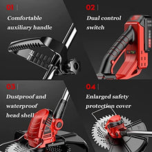 Grass Trimmer Cordless Household Rechargeable Lawn Mower Outdoor Electric Weeder Multifunctional Cleaning Equipment for Gardening (Battery: Battery*2 Specification: 29000mAh) (23000mAh Battery*2)