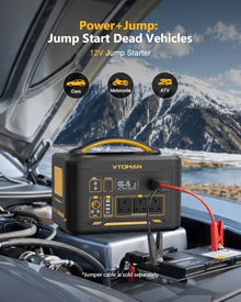 VTOMAN Jump1800 Large 1408Wh Portable Power Station with 200W Solar Panel