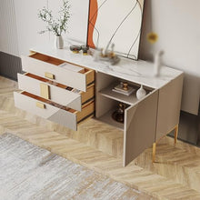 DINBOZ26X Living Room Table Modern Free Accent Storage Cabinet Buffet Sideboard TV Stand, Credenza for Living/Dining Room, Bedroom, Hallway Outdoor Side Table