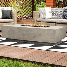 Lakeview Cascata Bay 4 66-Inch Propane Rectangle Fire Pit Table - Natural - SCPH-408-3LP