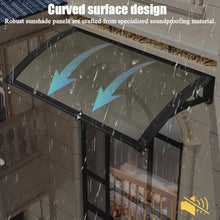GJZDPMY Outdoor Canopy for Windows & DoorsArched Shelter for Patios Porches & CourtyardsSun & Rain Protection Noise Reduction Durable & Stylish Design