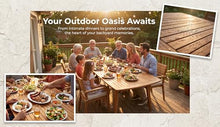 Cesqouc Outdoor Extendable Acacia Wood Patio Dining Table(71-94.5 inch)