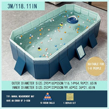 YLANMEI Dog Pool Swimming Pool for Dogs and Cats, Swimming Pool Dog Paddling Pool Dog Bathtub Foldable Pool with Non-Slip PVC, for Children and Dog Cat,300cm
