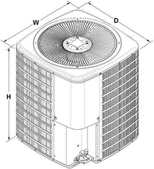 Goodman 2.5 Ton 14 SEER Heat Pump GLZS4BA3010, Multi-Positional Air Handler AMST30BU1300 …