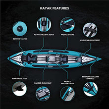 Driftsun Almanor 146 Inflatable Touring Kayak Blue - 2 Person + 1 Child