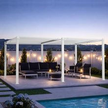 ADRERIC Louvered Pergola 12'x16' Outdoor Pergola with Roof, Heavy Duty Aluminum Frame, Hardtop Gazebo with Adjustable Louvers for Patio, Deck and Backyard, White