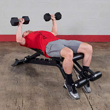 Body-Solid Pro Clubline Adjustable Bench for Abdominal and Core Training Black