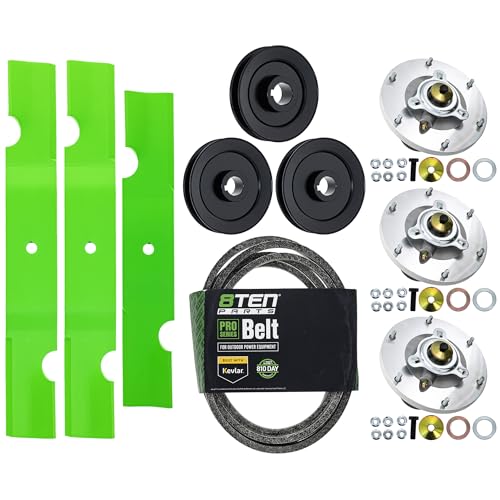 8TEN Blade Spindle Belt Kit for Grasshopper 320239 320234 48 Inch Deck